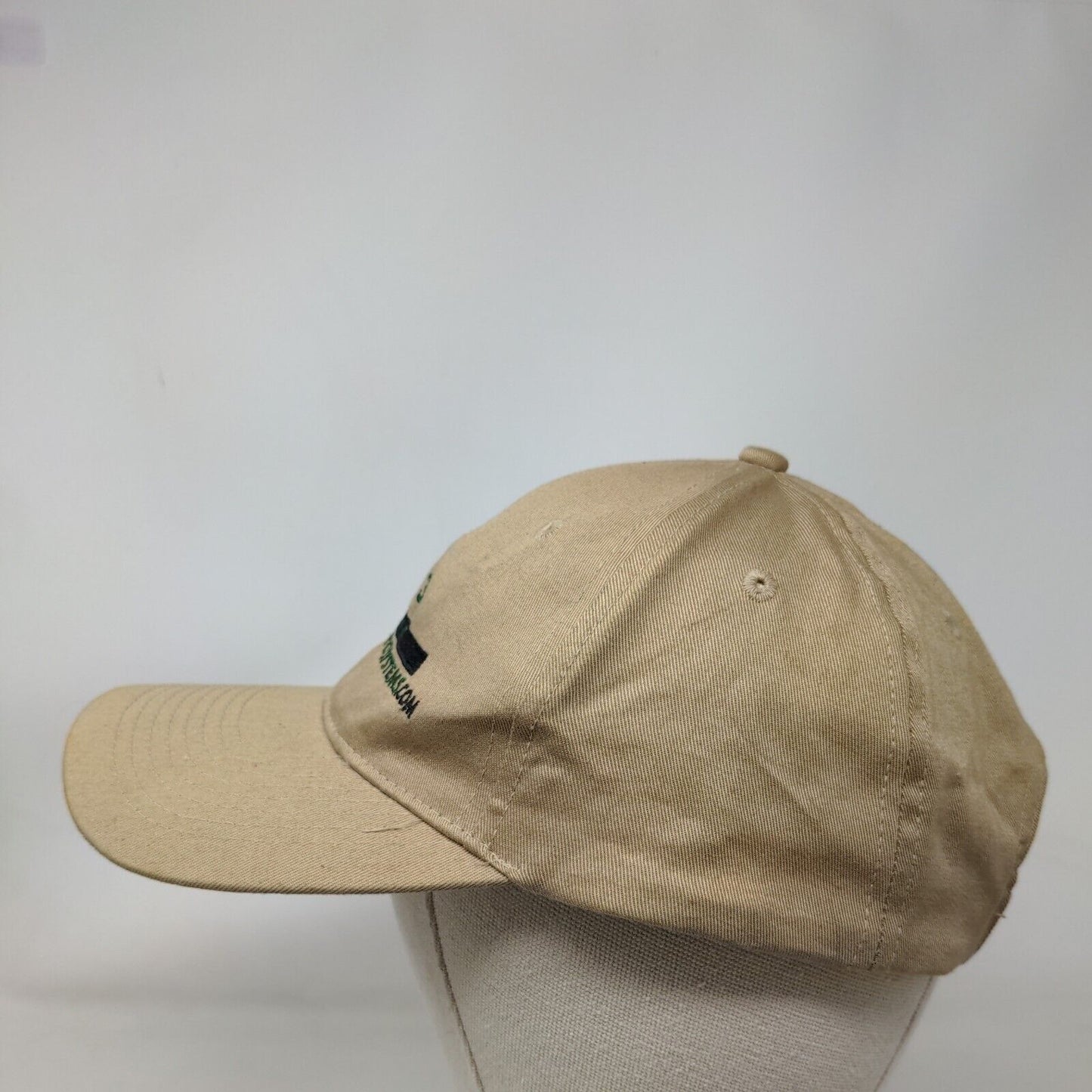 Safety Service Systems Strapback Hat Tan Adjustable Embroidered Logo 100% Cotton