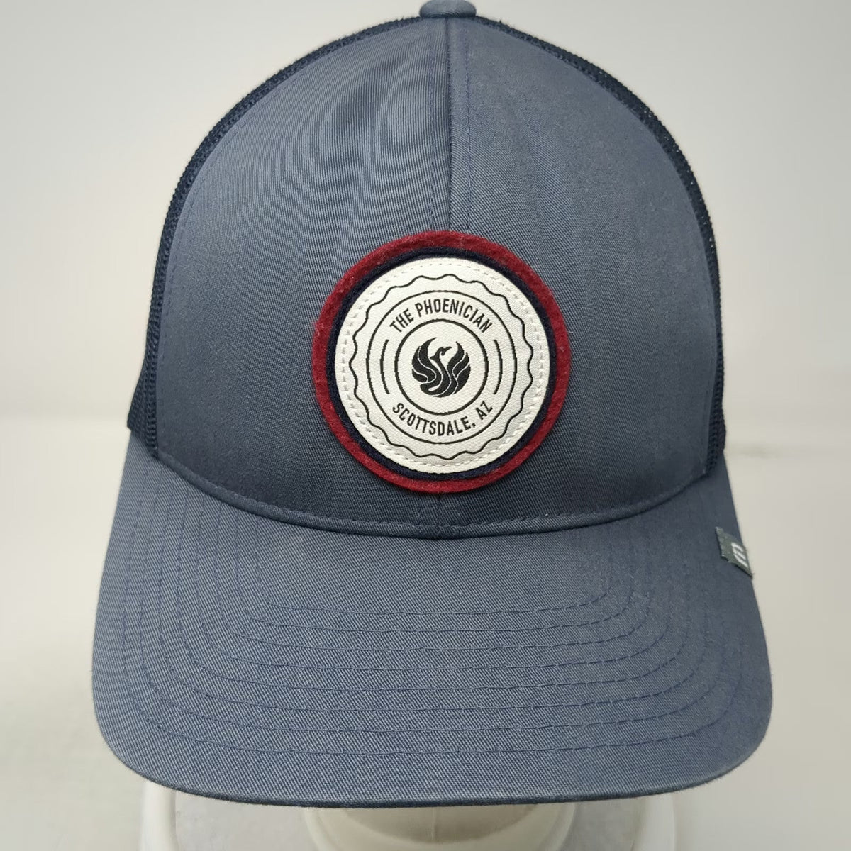 TravisMathew Golf Trucker Hat Blue One Size Scottsdale AZ Phoenician Patch Mesh