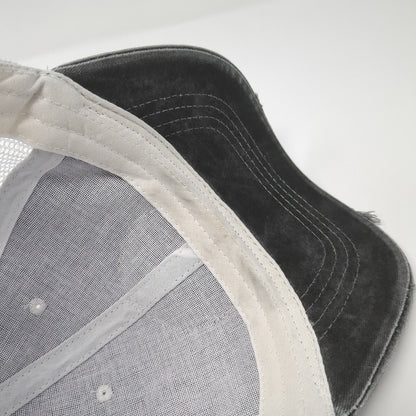 Driveway Drinker Strapback Trucker Hat Gray One Size Adjustable Mesh Distressed