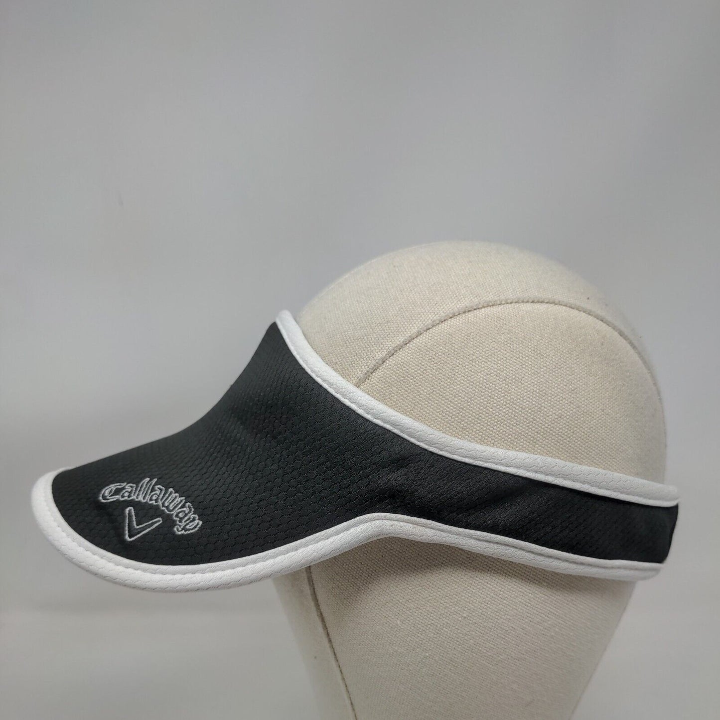 Callaway Strapback Golf Sun Visor Black One Size Adjustable Embroidered