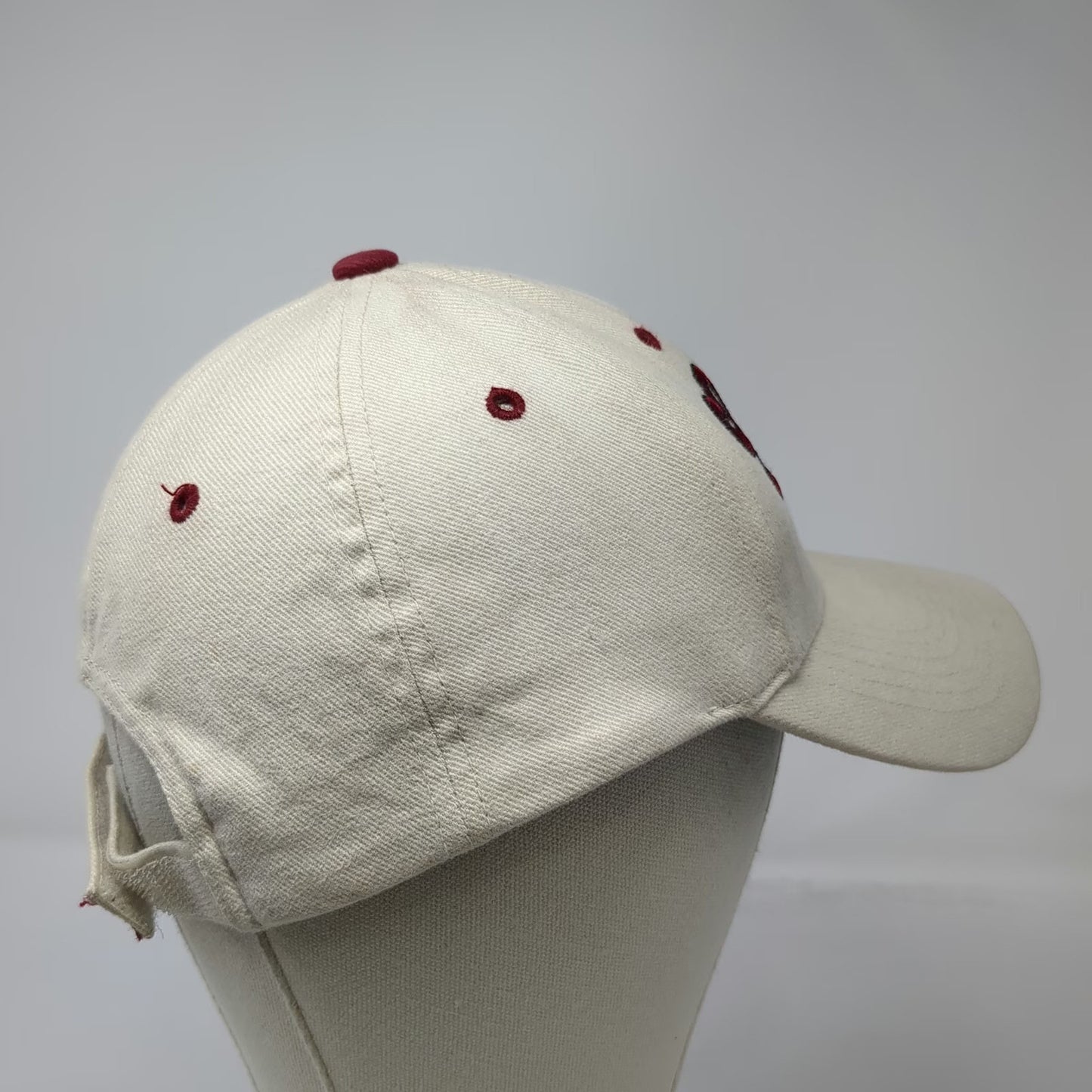 Oklahoma Sooners NCAA Captivating Headgear Beige One Size Strapback OU Cap Hat