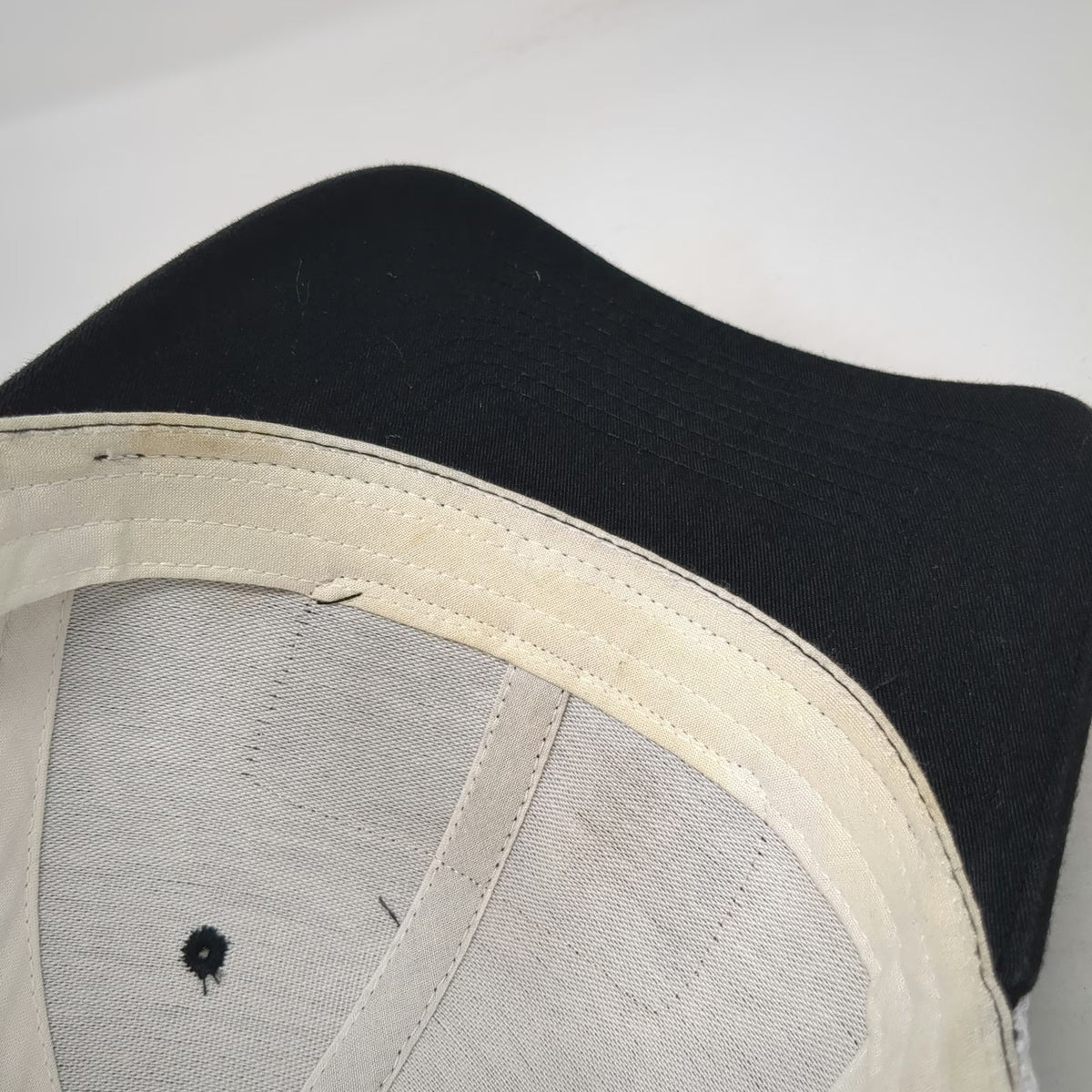 Yupoong Trucker Hat Black White OSFM Trail Boss Living Quarters Mesh Snapback