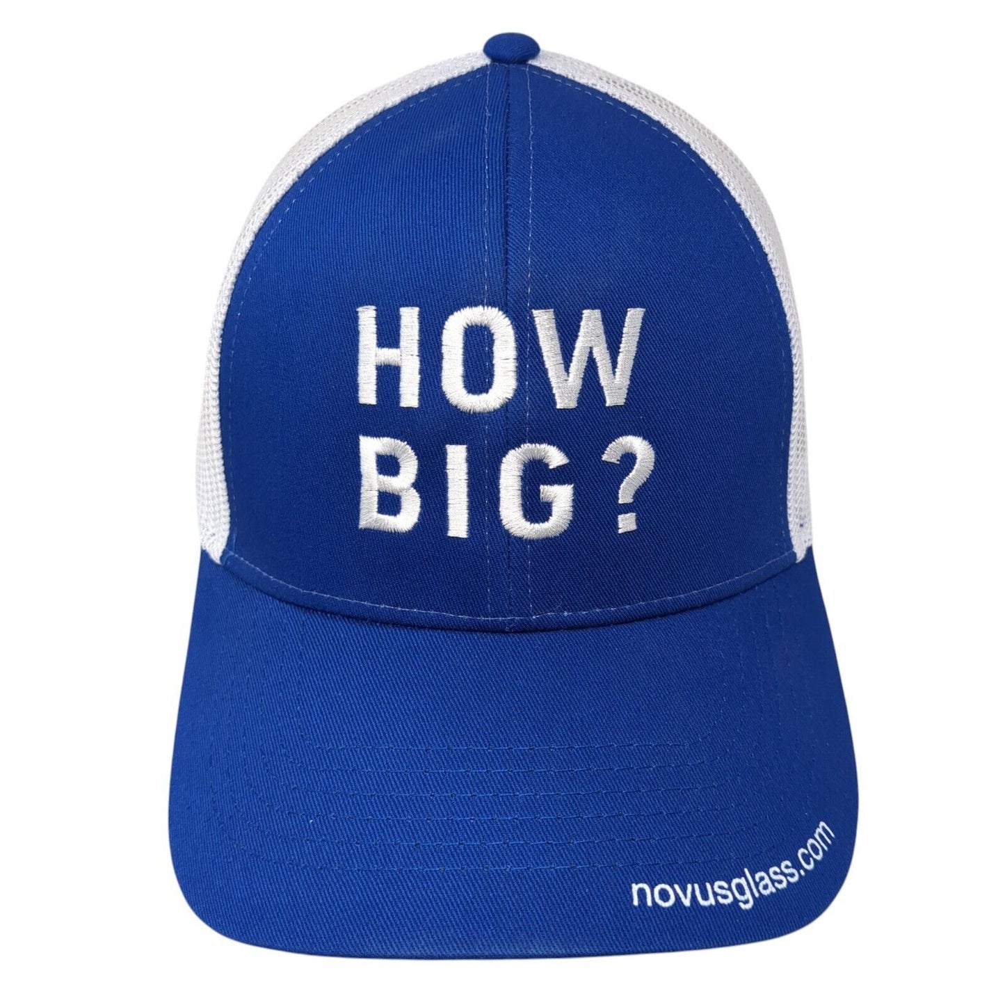 How Big? Novuglass.com Snapback Trucker Hat Blue One Size Mesh Back Cap America