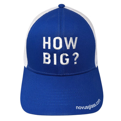 How Big? Novuglass.com Snapback Trucker Hat Blue One Size Mesh Back Cap America