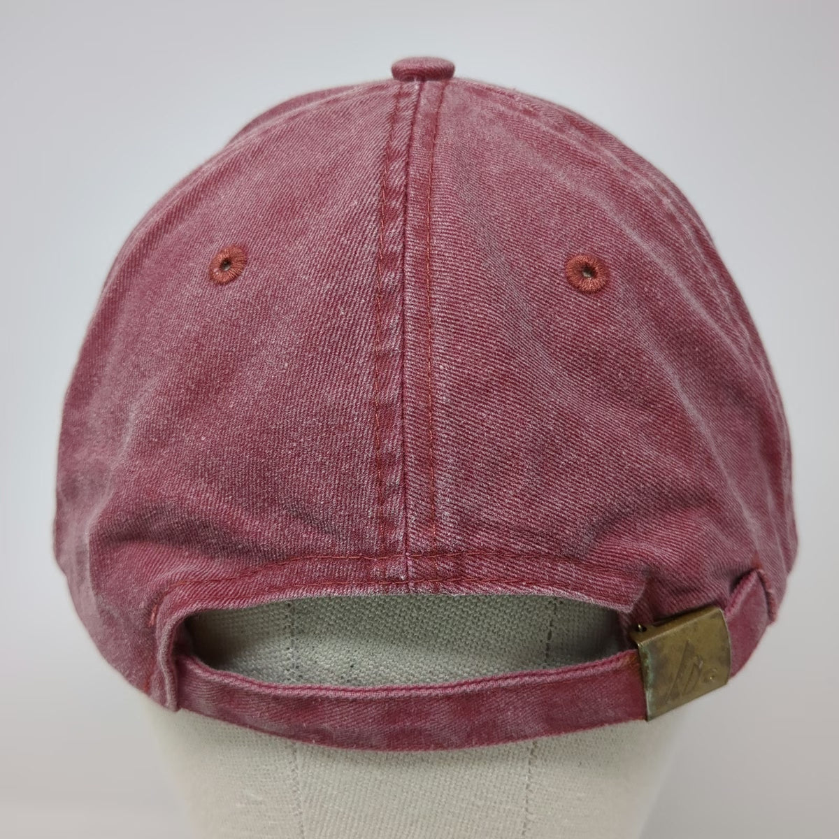 HC Baseball Cap Red White One Size Rose All Day Embroidered Strap Cotton Hat