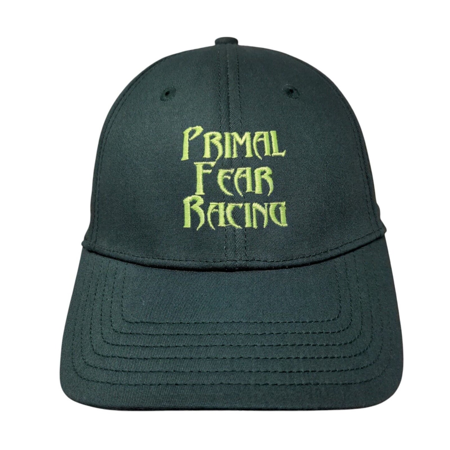 Primal Fear Racing Fitted Hat Green M/L Embroidered New Era 6 Panel