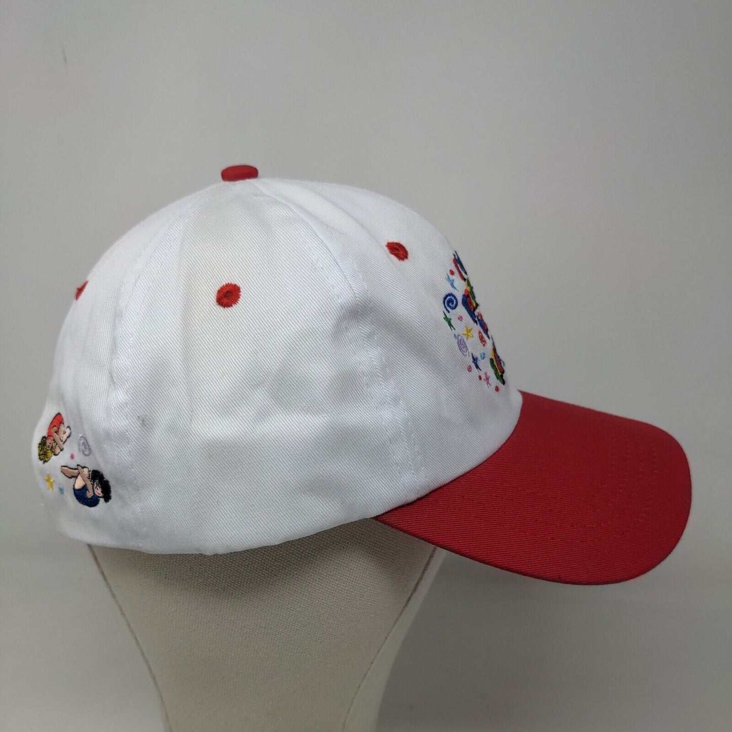 Unbranded Girl's Strapback Hat White OSFA Embroidered Rather Be Flippin'