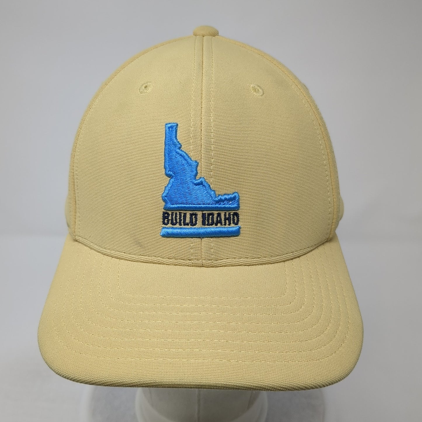 Build Idaho Fathom Realty Fitted Hat Yellow 8 Pacific Headwear Performance