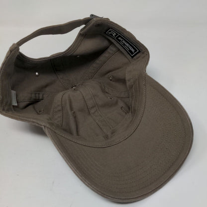 Sunriver Brewing Slideback Hat Brown Small Vented Holes 6 Panel Richardson