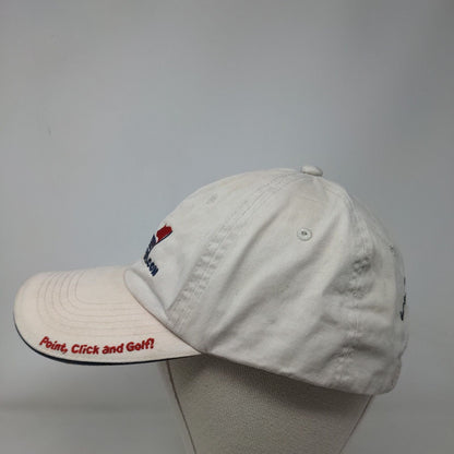Last Minute Golfer Slideback Hat Tan One Size Adjustable Embroidered 6 Panel