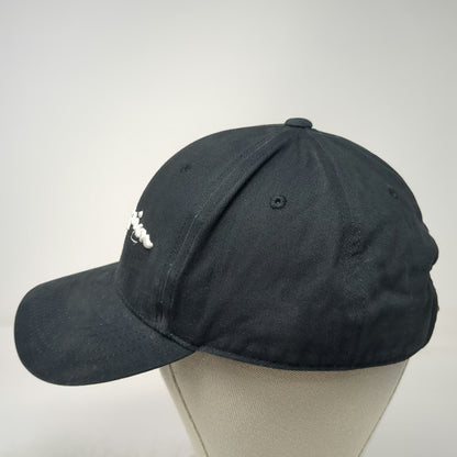 Champion Baseball Cap Black One Size Slideback Leather Strap Embroidered Hat