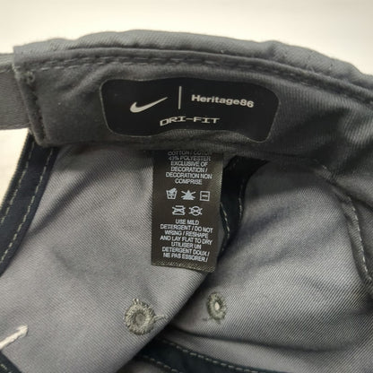 Nike Baseball Cap Gray One Size Dri-Fit Heritage86 Slideback Draft Kings Hat