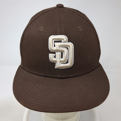 New Era San Diego Padres MLB Baseball Cap Brown 7 1/8 Fitted 59FIFTY OnField Hat