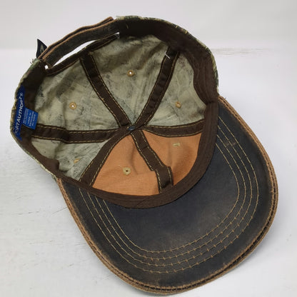Port Authority Baseball Cap Brown One Size Camo Strapback River Adventures hat