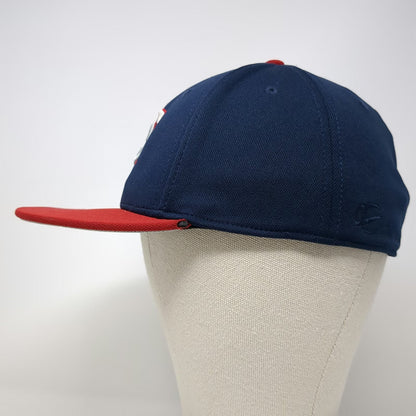 OC Sports Baseball Cap Blue Red M TC Logo Embroidered ProFlex Stretch Fit hat