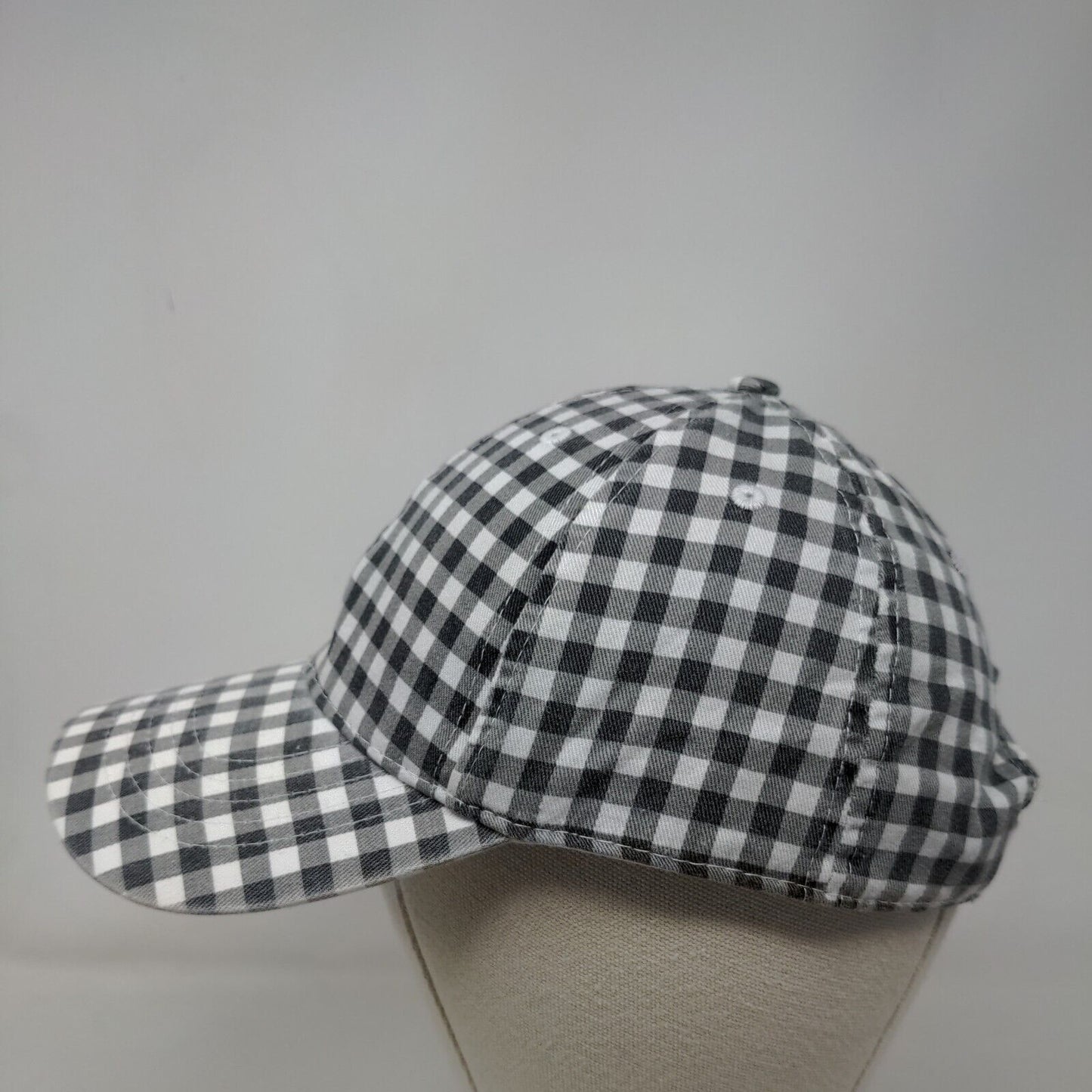 Unbranded Strapback Hat Multicolor OSFM Adjustable Gingham Vented Holes