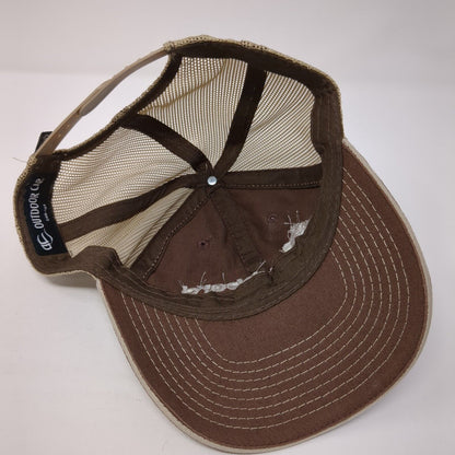 Hubbard Snapback Mesh Back Trucker Hat Brown One Size Outdoor Cap