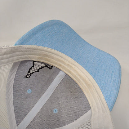 Fahrenheit Snapback Mesh Back Trucker Hat Blue OSFM Embroidered