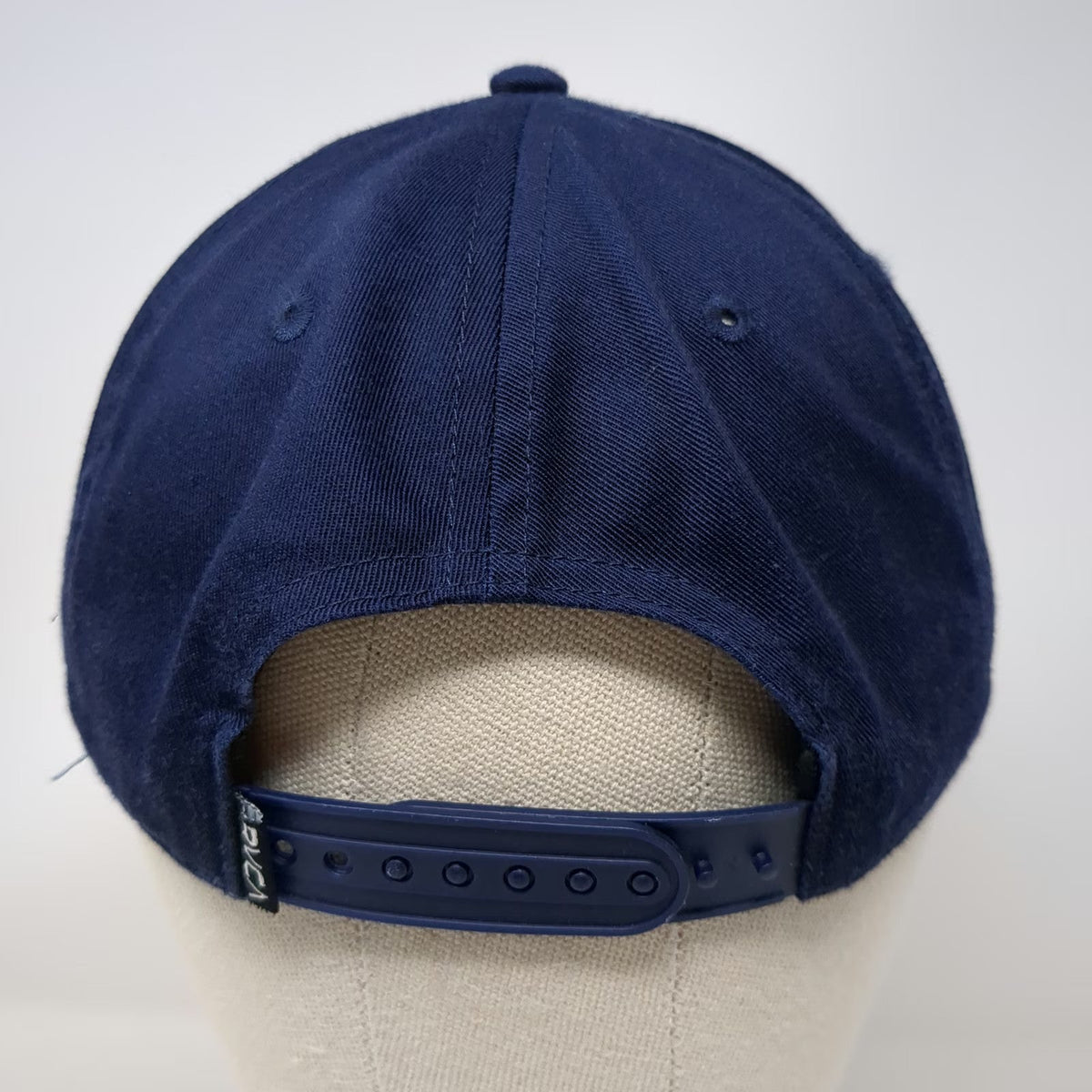 RVCA Snapback Hat Blue One Size 3D Embroidery Structured Cap Logo Surf Skate