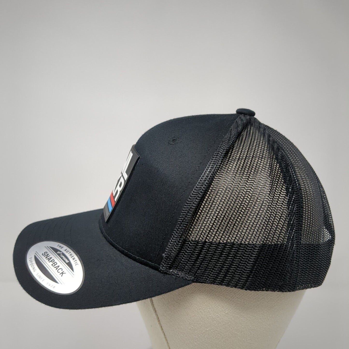 FNL HKR Patch Snapback Mesh Back Trucker Hat Black One Size Yupoong