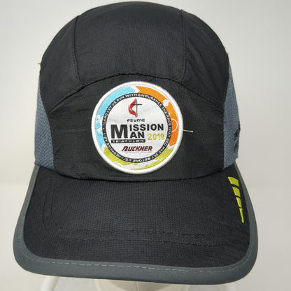 Without Limits 5 Panel Black Hat OSFM Mission Man 2019 Triathlon Finisher Mesh
