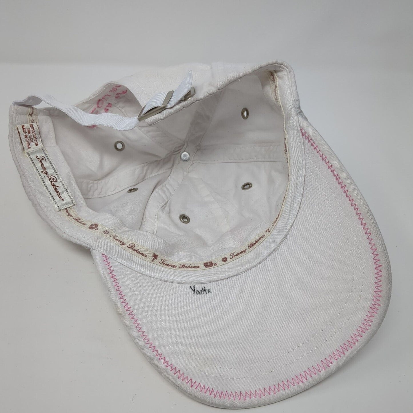 Garden of Hope & Courage Slideback Hat White OS Adjustable Tommy Bahama Cotton