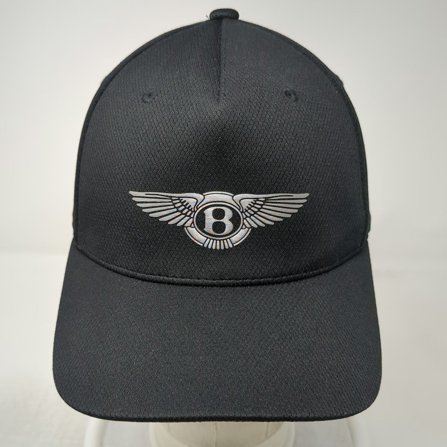 Bentley 5 Panel Black One Size Hat Flexfit Carbon Fiber Performance Polyester