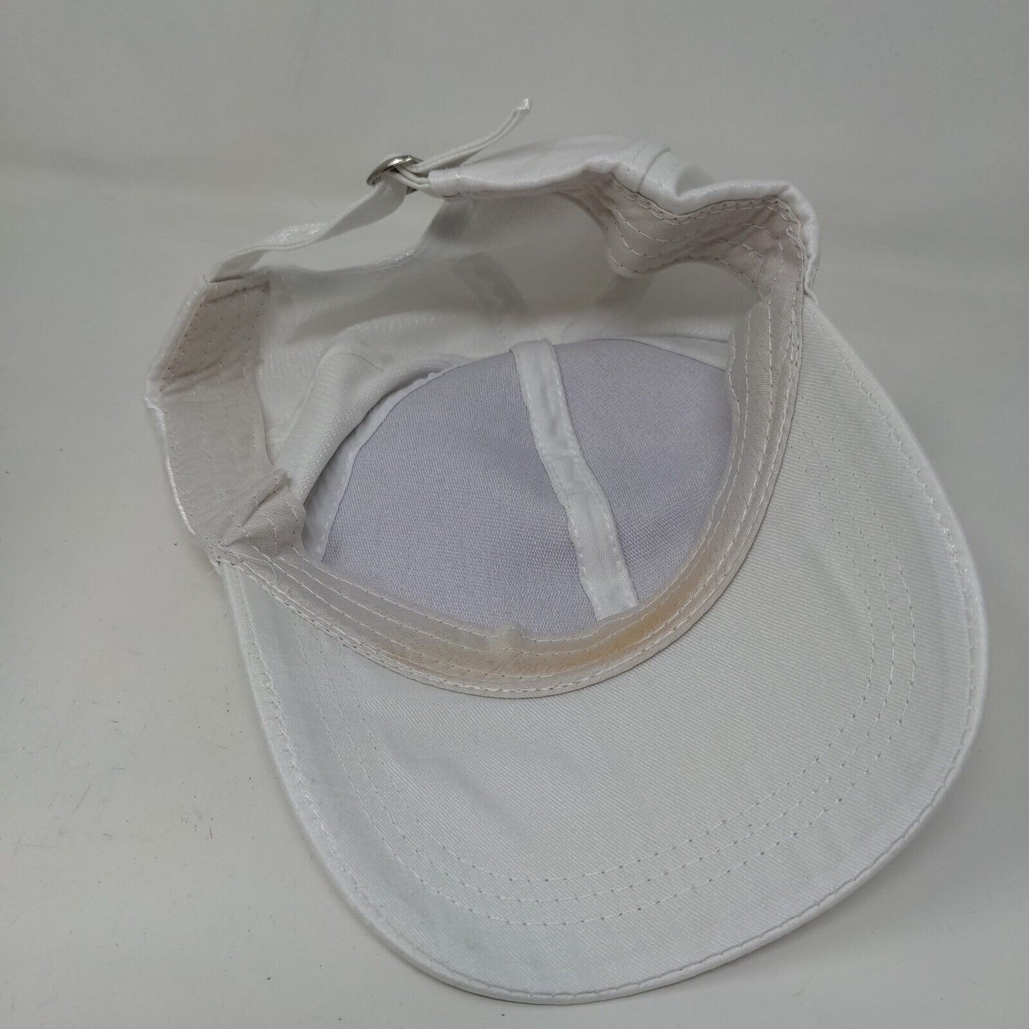 Unbranded Men's Slideback Hat White Adjustable 3D M Logo Blank