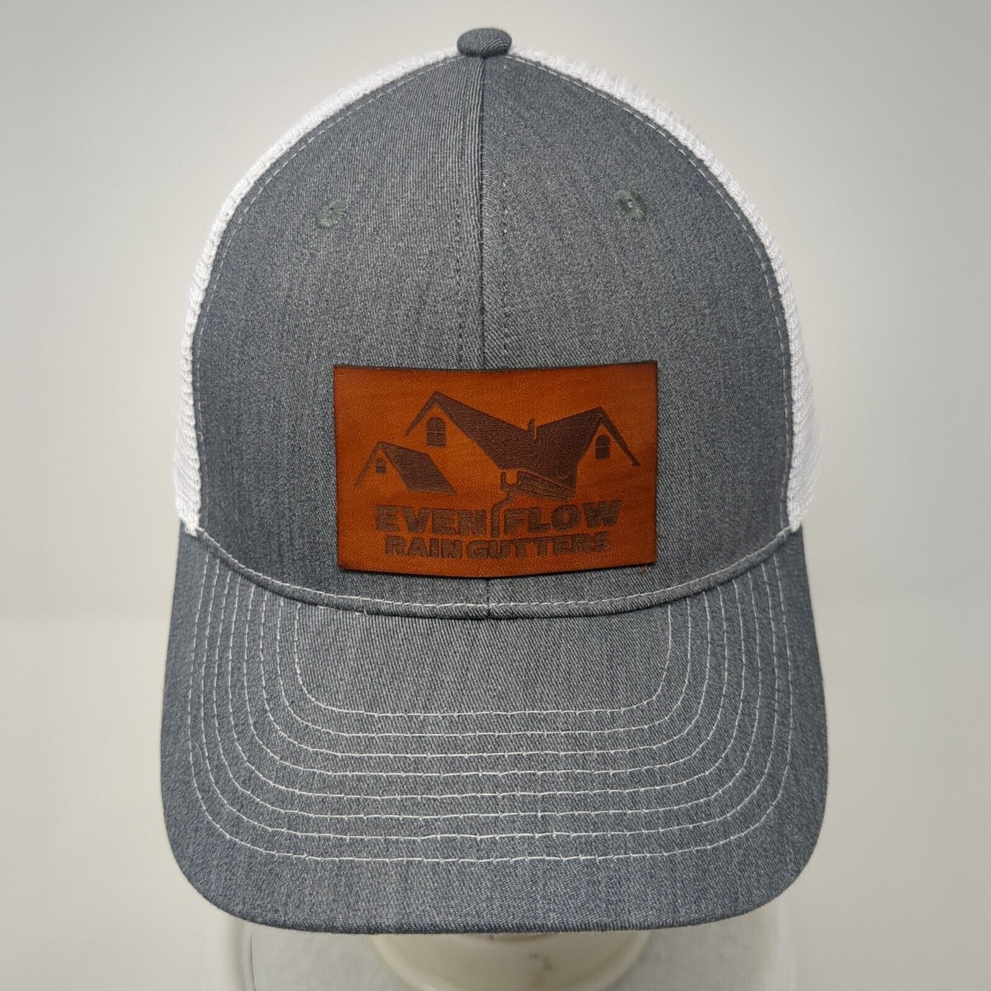 Even Flow Rain Gutters Snapback Trucker Hat Gray OS Adjustable Mesh Back Idahat