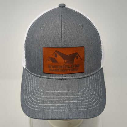 Even Flow Rain Gutters Snapback Trucker Hat Gray OS Adjustable Mesh Back Idahat