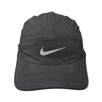 Nike Dri-Fit Strapback 5 Panel Cap Gray OS Adjustable Lightweight Quick Dry