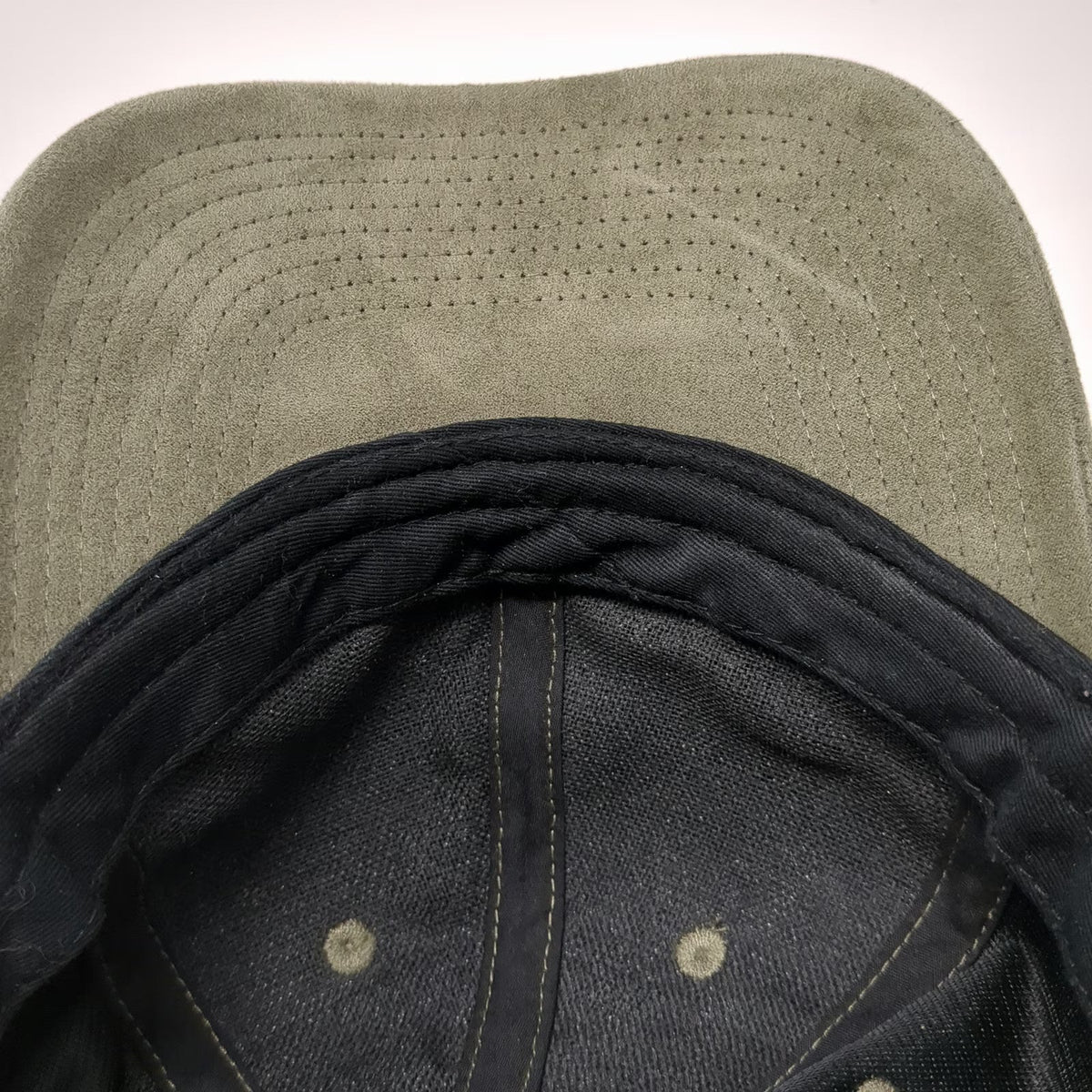 H&M Baseball Cap Green One Size Suede Look Polyester Strapback Slide Buckle Hat
