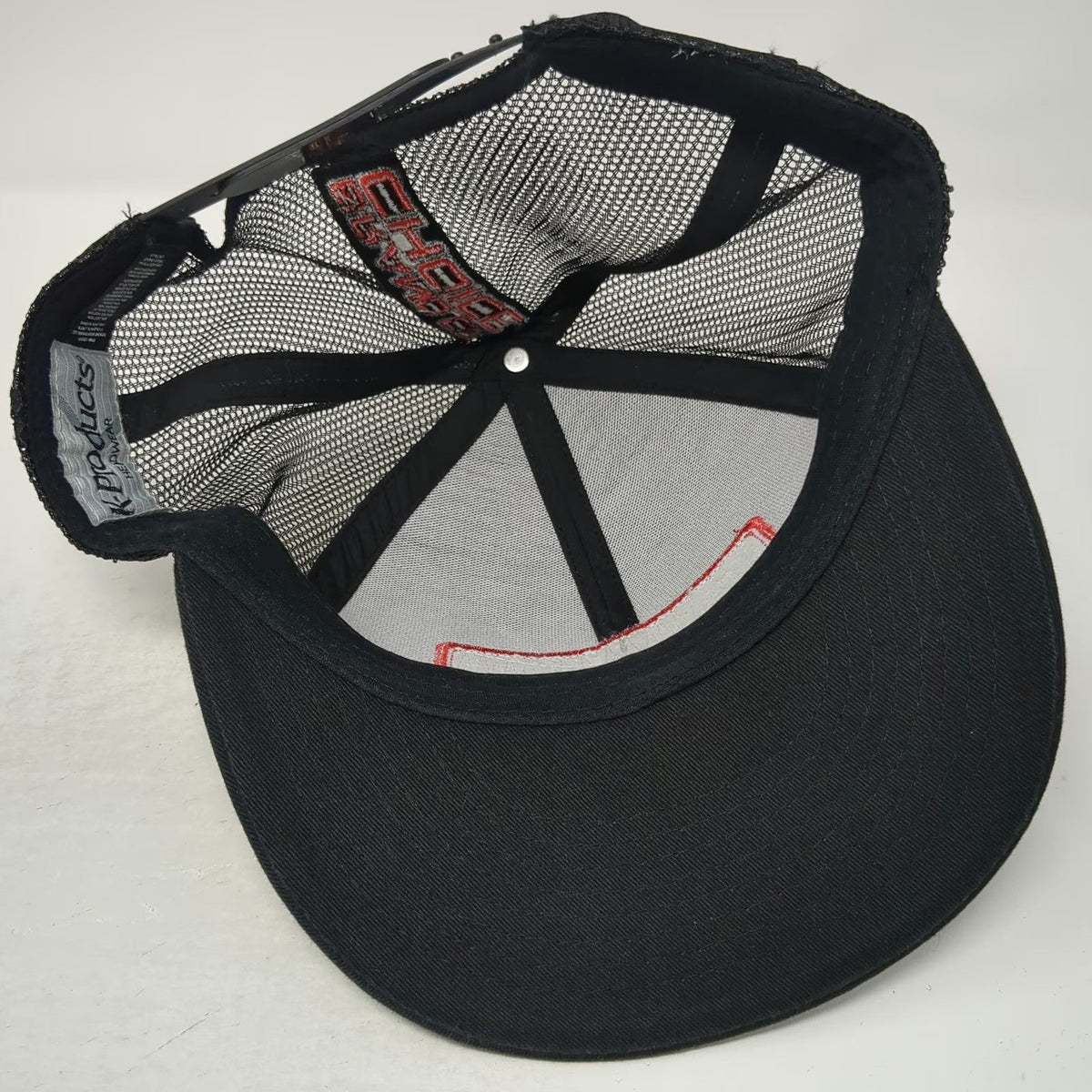 K-Products Snap-on Brand Of Choice Black Trucker Hat One Size Snapback Mesh