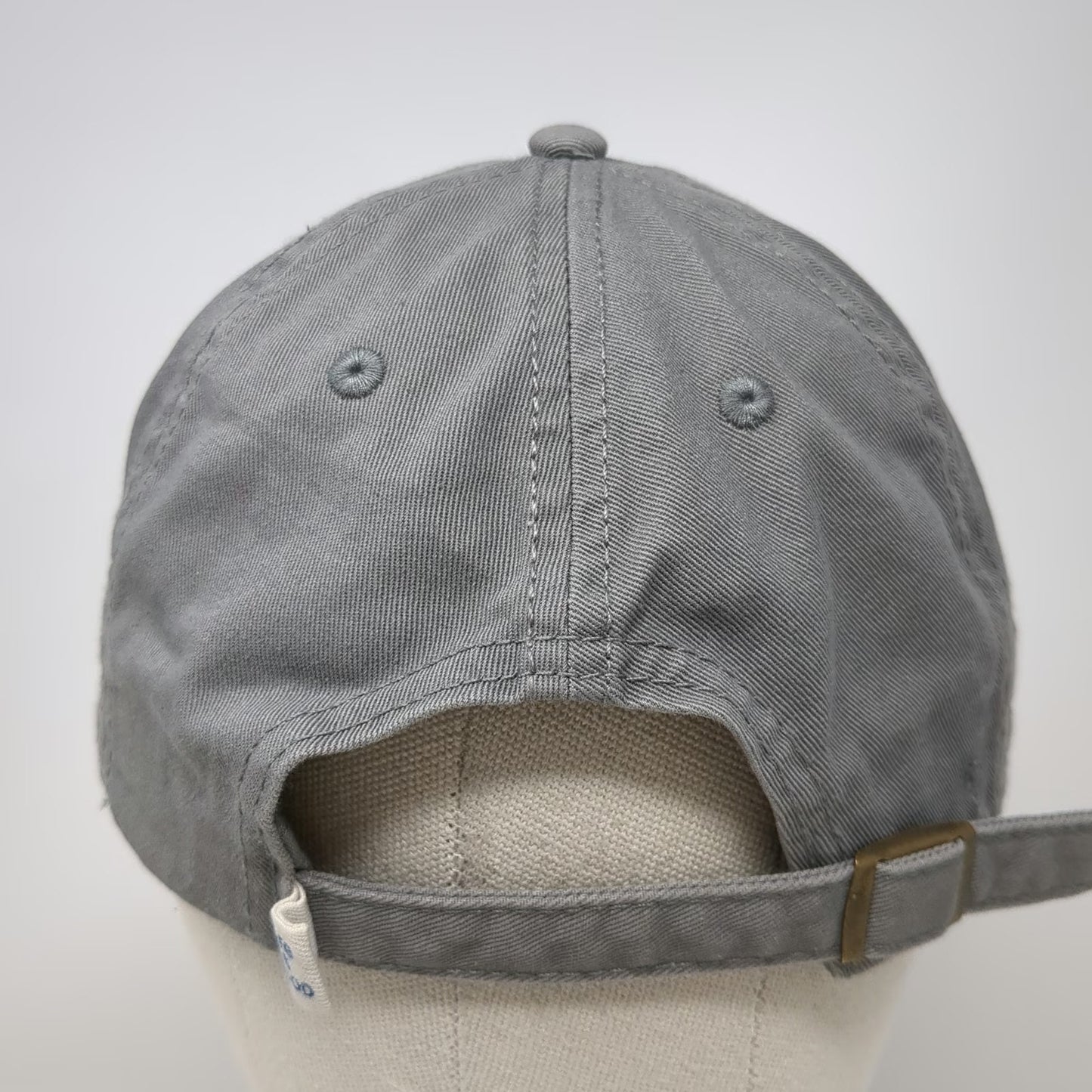 Life Is Good Baseball Cap Gray One Size Flower Floral Cotton Hat Adjustable