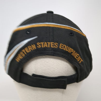 CAT Baseball Cap Black One Size Strapback Western States Equipment Logo Hat