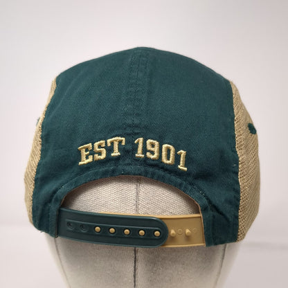 Cal Poly Mustangs NCAA Zephyr 5 Panel Green Beige One Size Mesh Snapback Hat