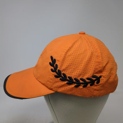 Little Caesars Baseball Cap Orange One Size Laurel Embroidery Strapback Hat