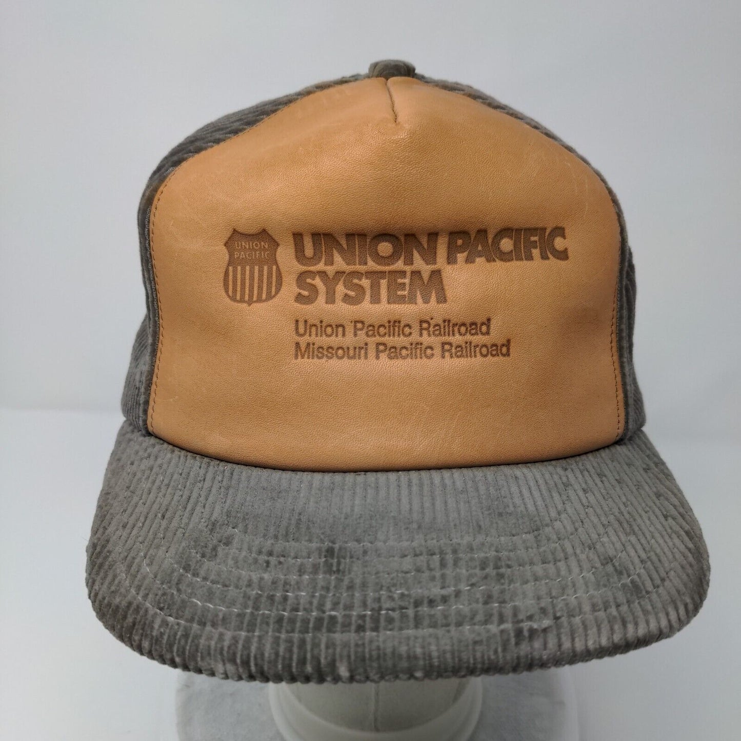 Union Pacific System Snapback Hat Multicolor OSFA Adjustable Corduroy Patriotic
