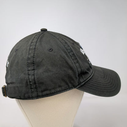 The Game Black Baseball Cap One Size Lacrosse SPF Logo Slideback Family Hat
