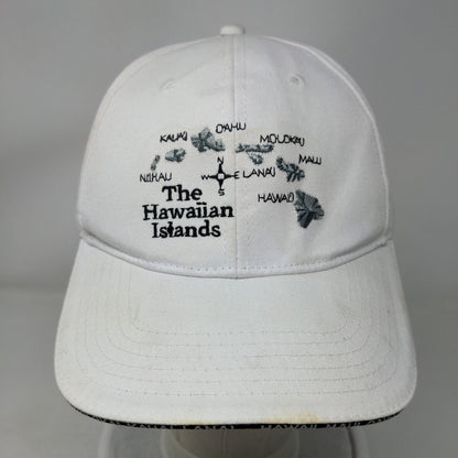 Surfware Strapback Hawaiian Islands Strapback Hat White OSFA Embroidered