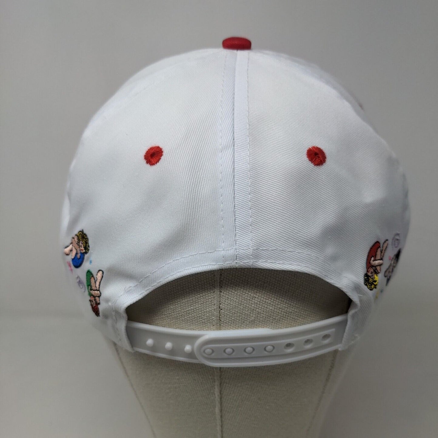 Unbranded Girl's Hat White OSFA Rather Be Flippin' Embroidered Strapback