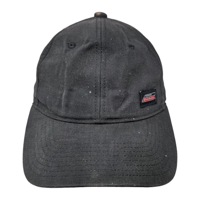 Genuine Dickies Snapback Hat Black One Size Adjustable Solid 6 Panel
