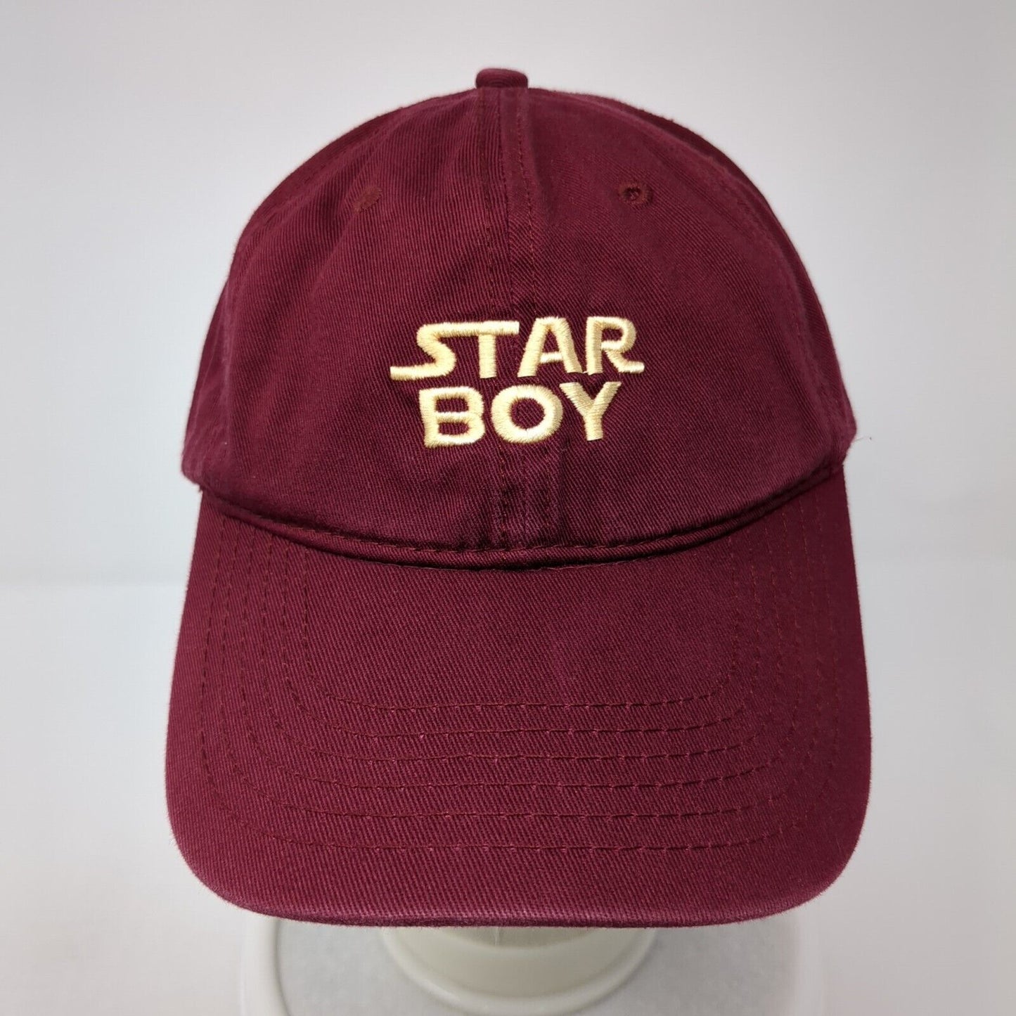Star Boy Slideback Hat Red OS Adjustable Embroidered 6 Panel Season Caps