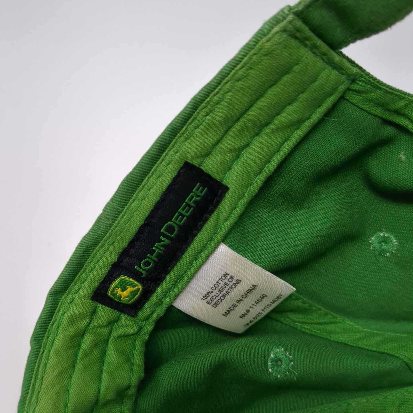 John Deere Since 1837 Slideback Hat Green One Size Adjustable 6 Panel