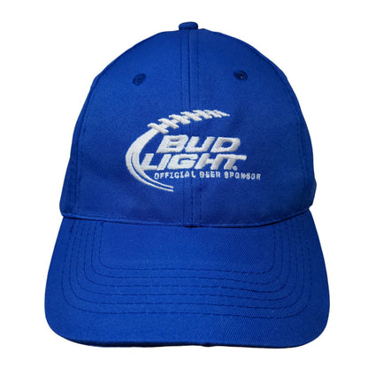 Bud Light Official Beer Sponsor Strapback Hat Blue One Size Embroidered Apollo