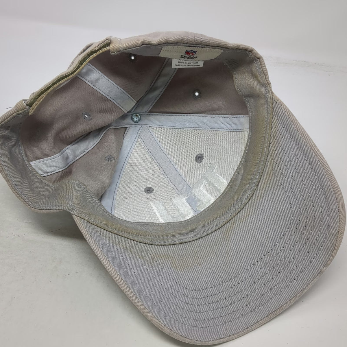 New York Giants NFL Team Apparel Cap Gray One Size Embroidered Adjustable Hat
