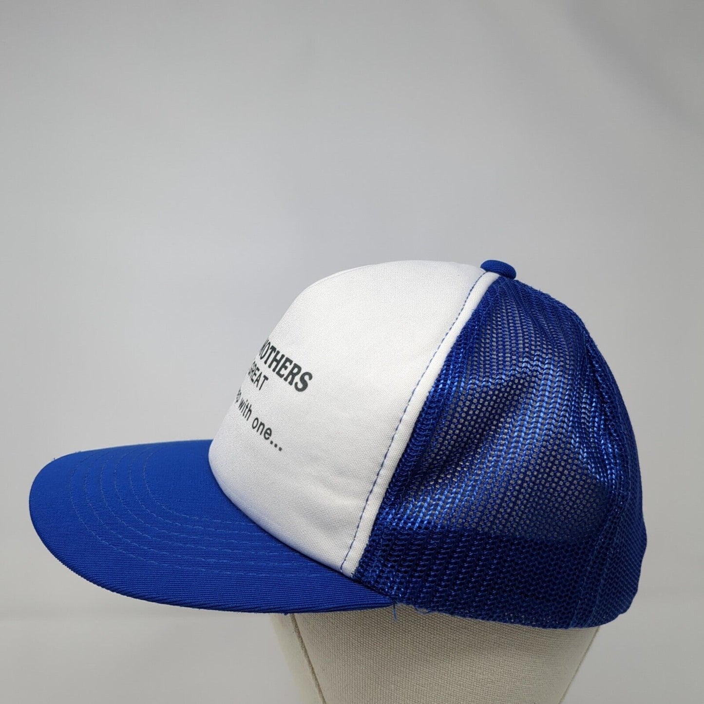 Grandmothers Are Great Snapback Trucker Hat Blue One Size Mesh Back