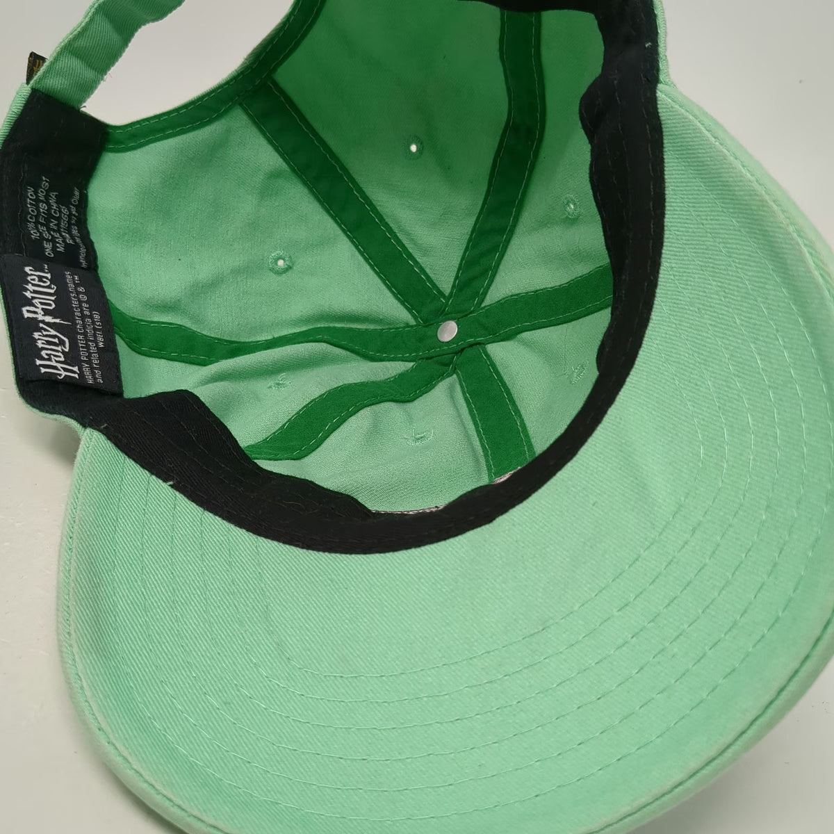 Harry Potter Baseball Cap Green One Size Honeydukes Candy Shop Logo Cotton Hat