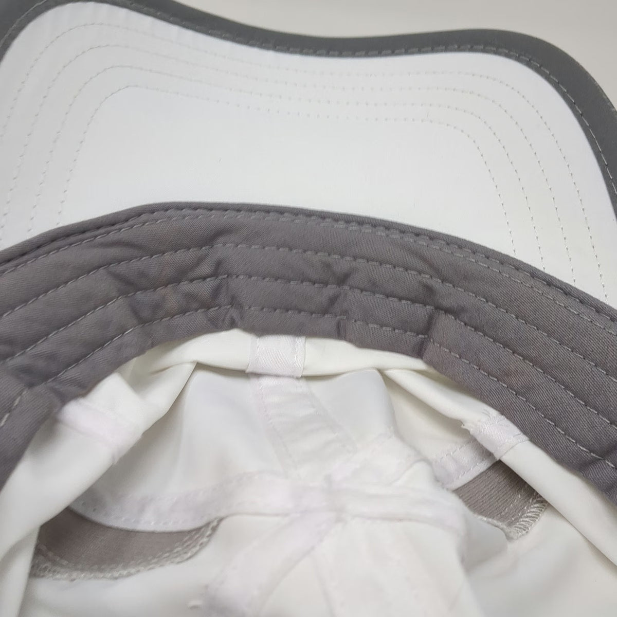 RBX Baseball Cap White Gray One Size Performance Mesh Vents Adjustable Hat