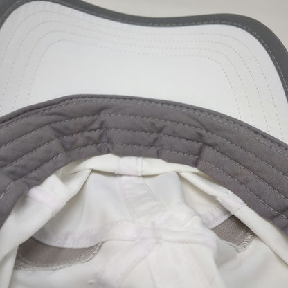 RBX Baseball Cap White Gray One Size Performance Mesh Vents Adjustable Hat